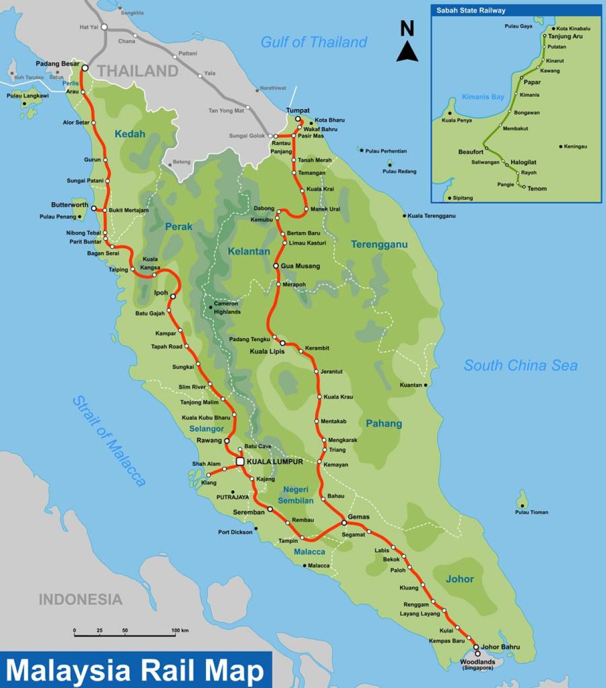 ktm замын газрын зураг нь малайз