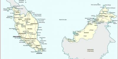 Нарийвчилсан газрын зураг, малайз