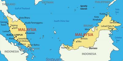 Газрын зураг, малайз